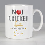 Personalised No1 Cricket Fan Mug Front