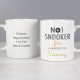 Personalised No1 Snooker Fan Mug Front and Back 3