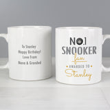 Personalised No1 Snooker Fan Mug Front and Back