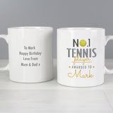 Personalised No1 Tennis Player Mug Front and Back 2