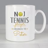 Personalised No1 Tennis Player Mug Front 