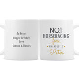 Personalised No1 Horseracing Fan Mug Front and Back