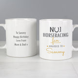 Personalised No1 Horseracing Fan Mug Front and Back 3