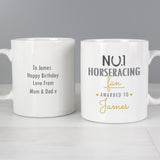 Personalised No1 Horseracing Fan Mug Front and Back 2