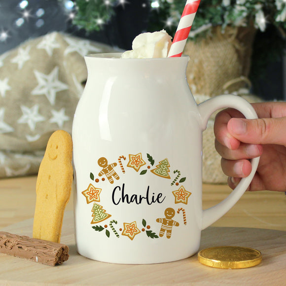 Personalised Christmas Milk Jug