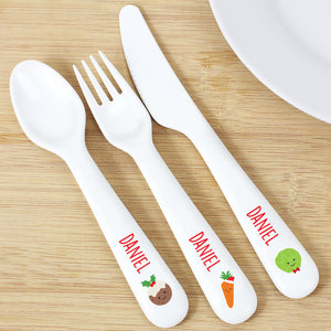 Personalised 1st Christmas Dinner 3 Piece Cutlery Set