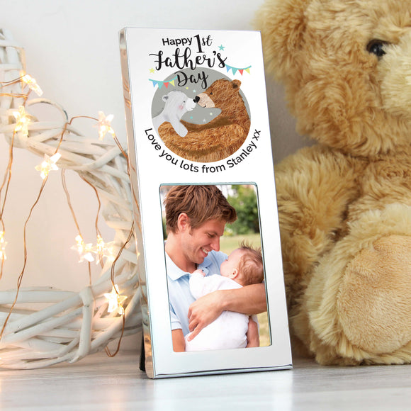 Personalised 1st Father's Day Daddy Bear Photo Frame Main Image