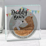 Personalised Daddy Bear Crystal Token Image 4