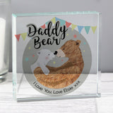 Personalised Daddy Bear Crystal Token Main Image