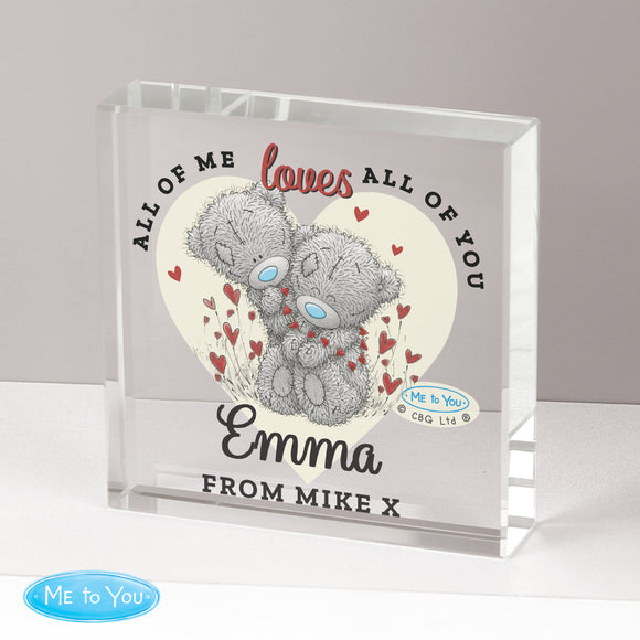 Personalised Me to You Love Heart Crystal Token