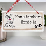 Personalised Wooden Dog Sign