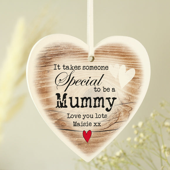 Personalised Someone Special Wooden Heart Shaped Decoration