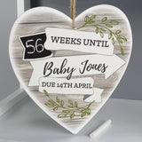 Personalised Baby Countdown Pregnancy Gift