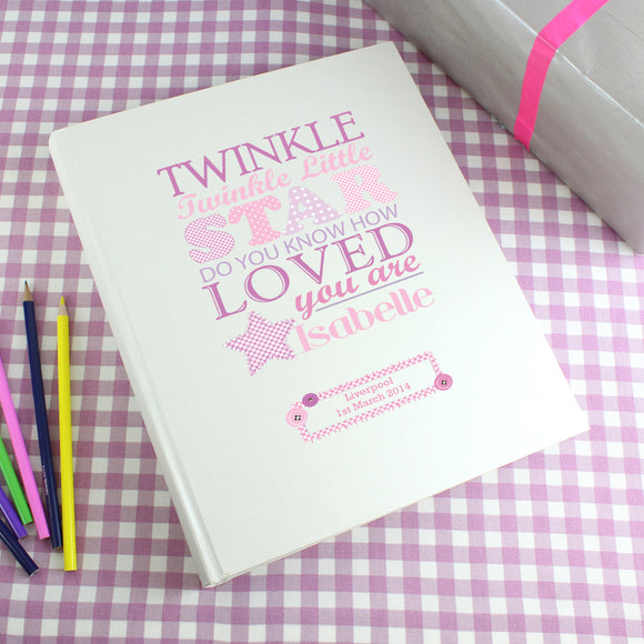 Personalised Twinkle Photo Album Pink