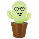 Cactus Lamp With Glasses and Moustache  