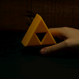 Zelda Tri-Force Light On and Off Lifestyle Gif
