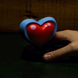 Zelda Heart Container Light On and Off Lifestyle Gif