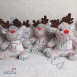 Personalised First Christmas Reindeer Teddy