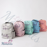 Personalised Pastel Mini "Be Kind" Bee Schoolbag/Backpack. Multiple Colours