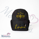 Personalised "Be Kind" Bee Schoolbag/Backpack. Mini or Large. Multiple Colours