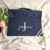 Personalised School Book Bag with Name and Initial