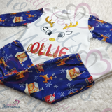 Personalised "Winter Wonderland" Reindeer Pyjamas - Children & Adults Sizes
