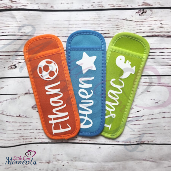 Personalised Ice Pole Holder. Kids Ice Pop Holder. Ice Lolly Holder fo –  Little Gem Moments