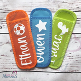 Personalised Ice Pole Holder. Kids Ice Pop Holder. Ice Lolly Holder for Children. Ice Lolly Cover. Popsicle Sleeve. Kids Summer Party Favour