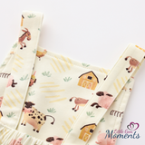 Personalised Printed "On The Farm" Dungaree Romper