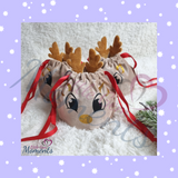 Personalised Christmas Reindeer Gift Bag