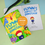 Personalised Dinosaur Book & Toy Gift Set