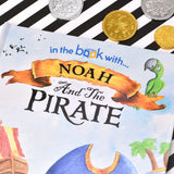Personalised Pirate Book Water Bottle & Bag Gift Set