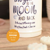 Personalised To The Moon And Back Ceramic Burner & 3 Wax Melts