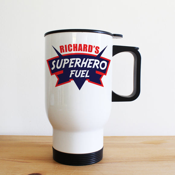 Dad's Superhero Fuel Travel Mug