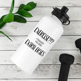 Exercise?! I Thought You Said Extra Fries Personalised Water Bottle
