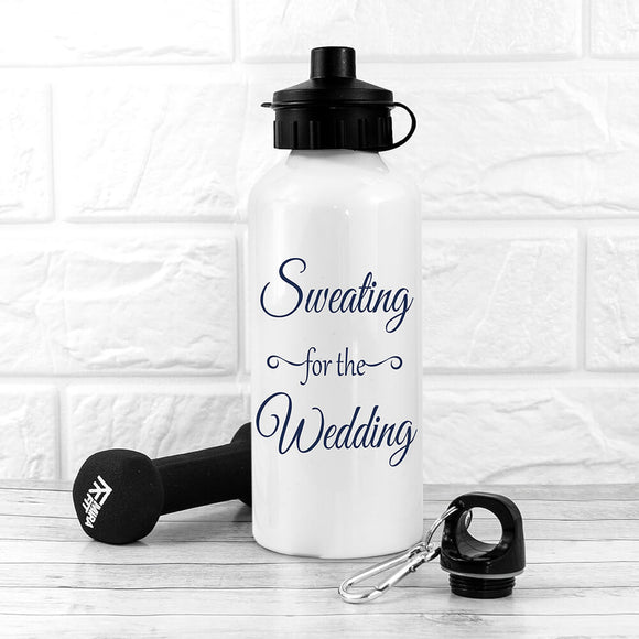 Sweating for The Wedding Personalised Water Bottle