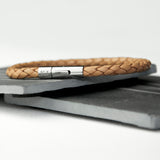 Personalised Men's Leather Capsule Bracelet