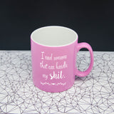Personalised Maid of Honour Pink Personalised Mug