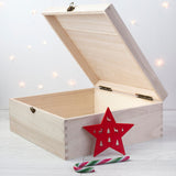 Traditional Christmas Eve Wooden Box