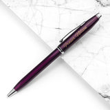 Personalised Cross Century II Pen in Plum