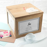 Personalised The Best Mama Bear Oak Photocube Keepsake Box
