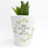 Personalised Love Mum Mini Plant Pot