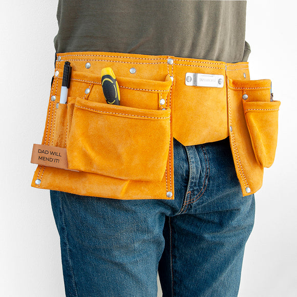 Personalised Leather 11 Pocket Tool Belt