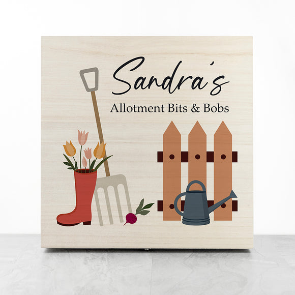 Personalised Allotment Accessories Box