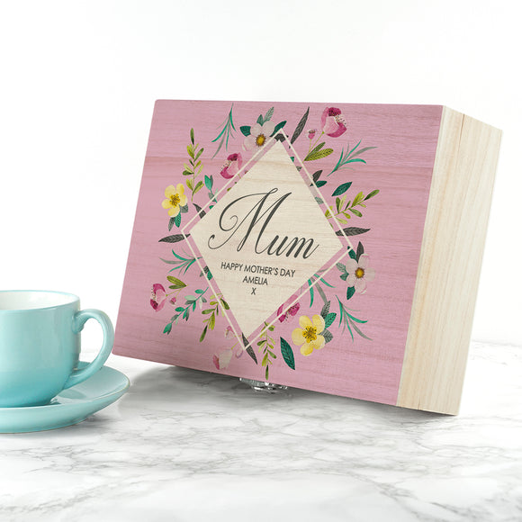 Personalised Botanical Mother's Day Tea Box