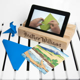 Personalised Double Office Desk Tablet Holder
