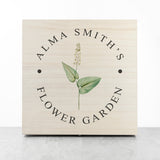 Personalised Flower Garden Accessories Box