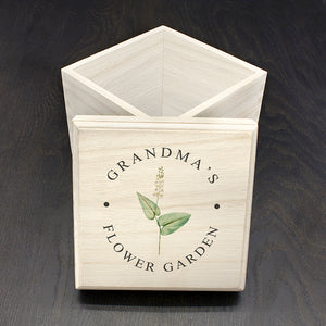 Personalised Flower Garden Seeds Box