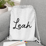 Personalised Kids Hidden Message Sequin Bag - Silver