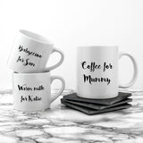 Personalised Mummy & Me Coffee and Catch Up Mugs